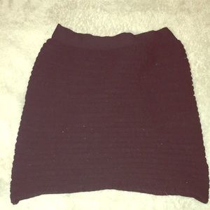 Icon Apparel Ribbed Black Skirt